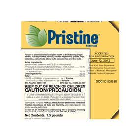 Pristine Fungicide (pyraclostrobin + boscalid)