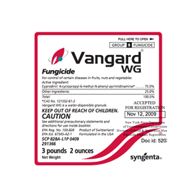 Vangard WG Fungicide (cyprodinil)
