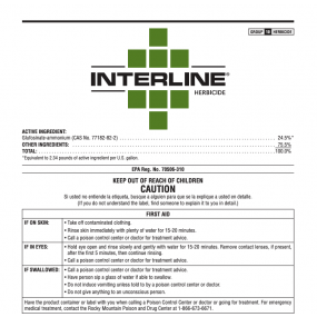 Interline Herbicide (glufosinate)