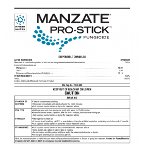 Manzate Pro-Stick Fungicide (mancozeb) - 6 lbs.